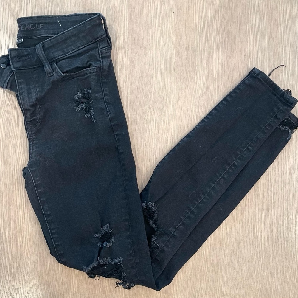 American Eagle next level stretch black jeans